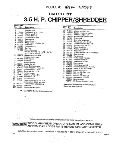 3.5hp chipper/shredder page 2