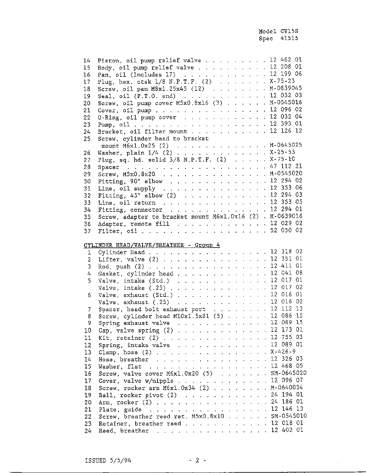 15HP KOHLER ENGINE Page 2