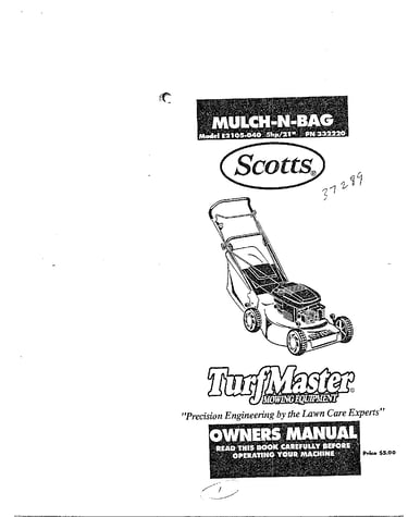 5hp/21" mower