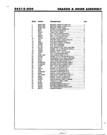 Chassis and hood assembly page 2