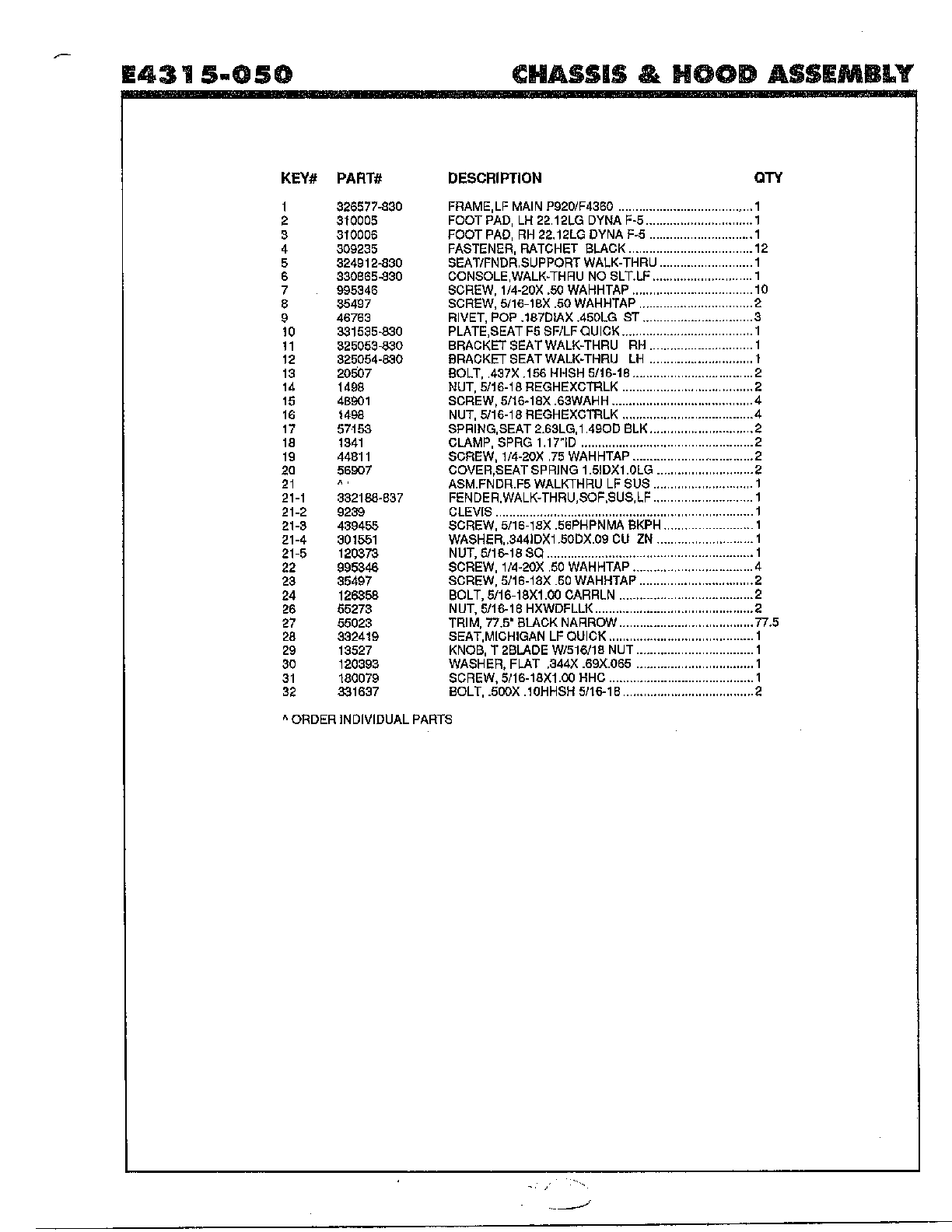 Chassis and hood assembly page 4