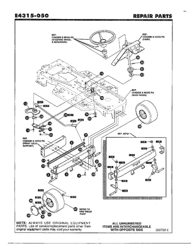 Front steering assembly