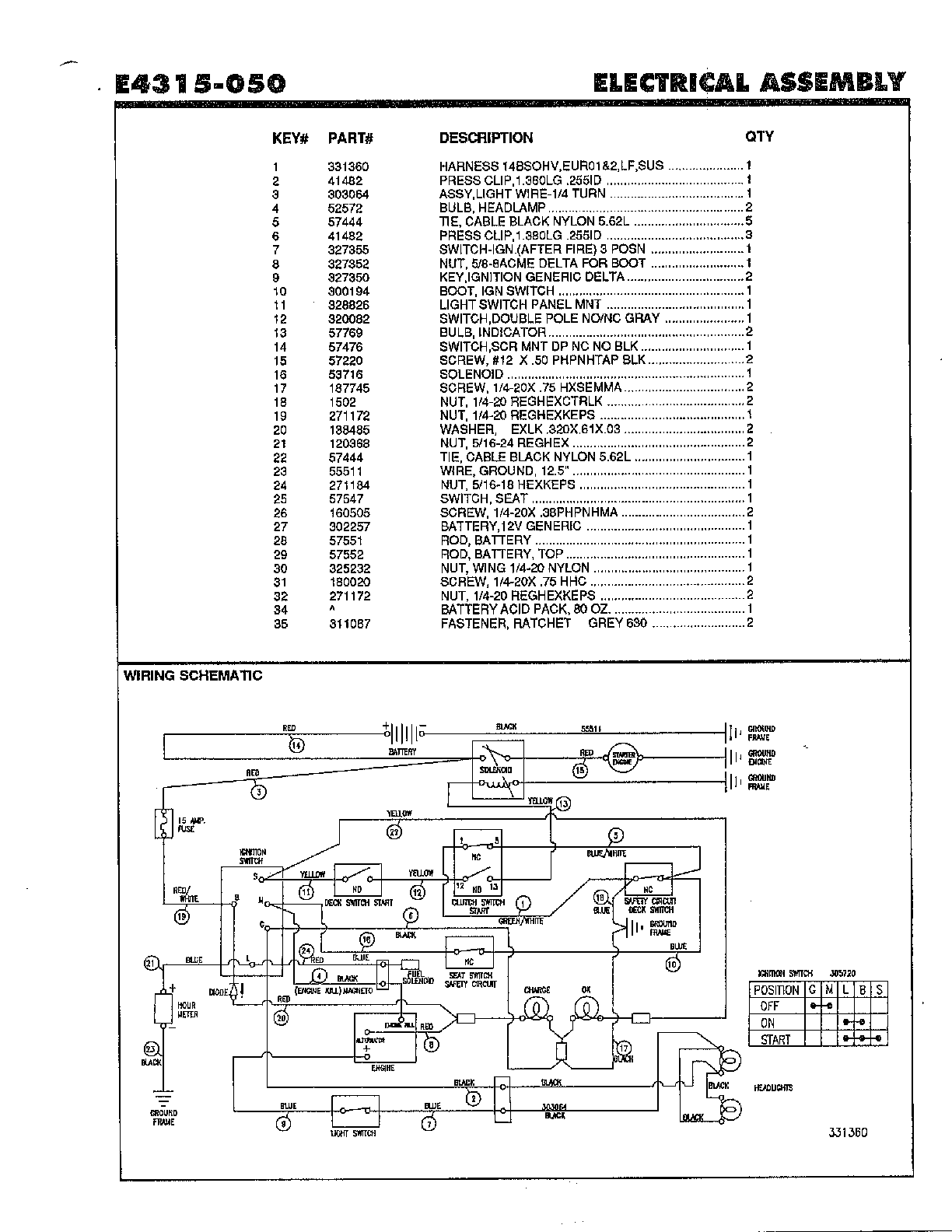 Electrical/wiring schematic page 2