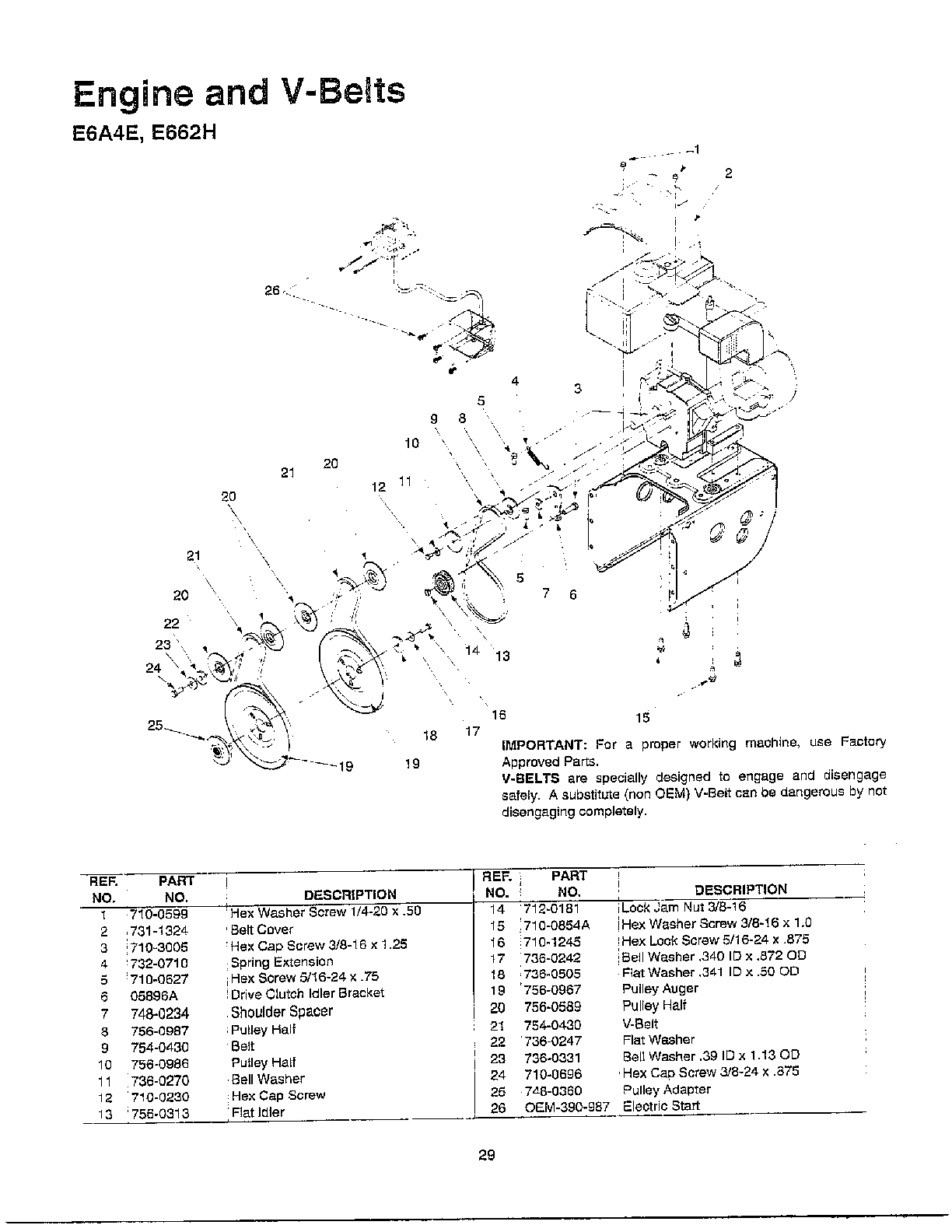 Engine/v-belts page 3