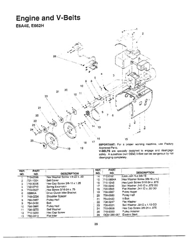 Engine/v-belts page 3