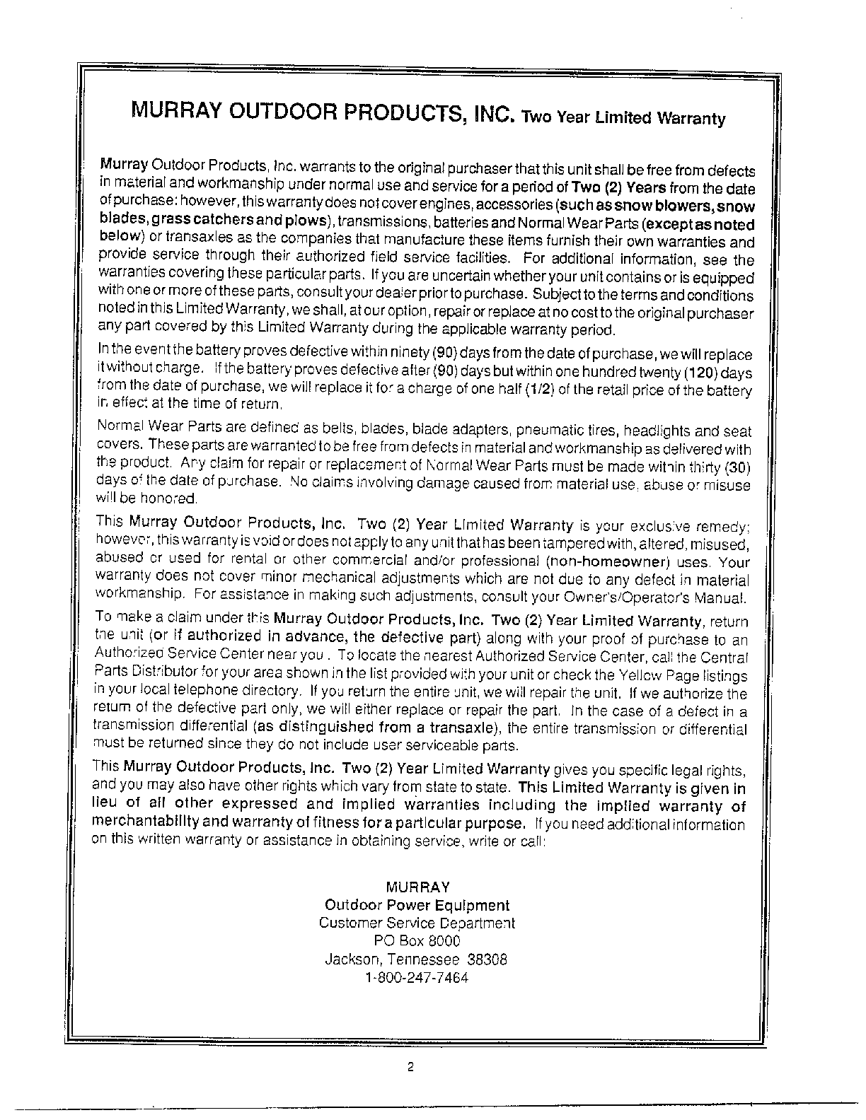 Information page 2