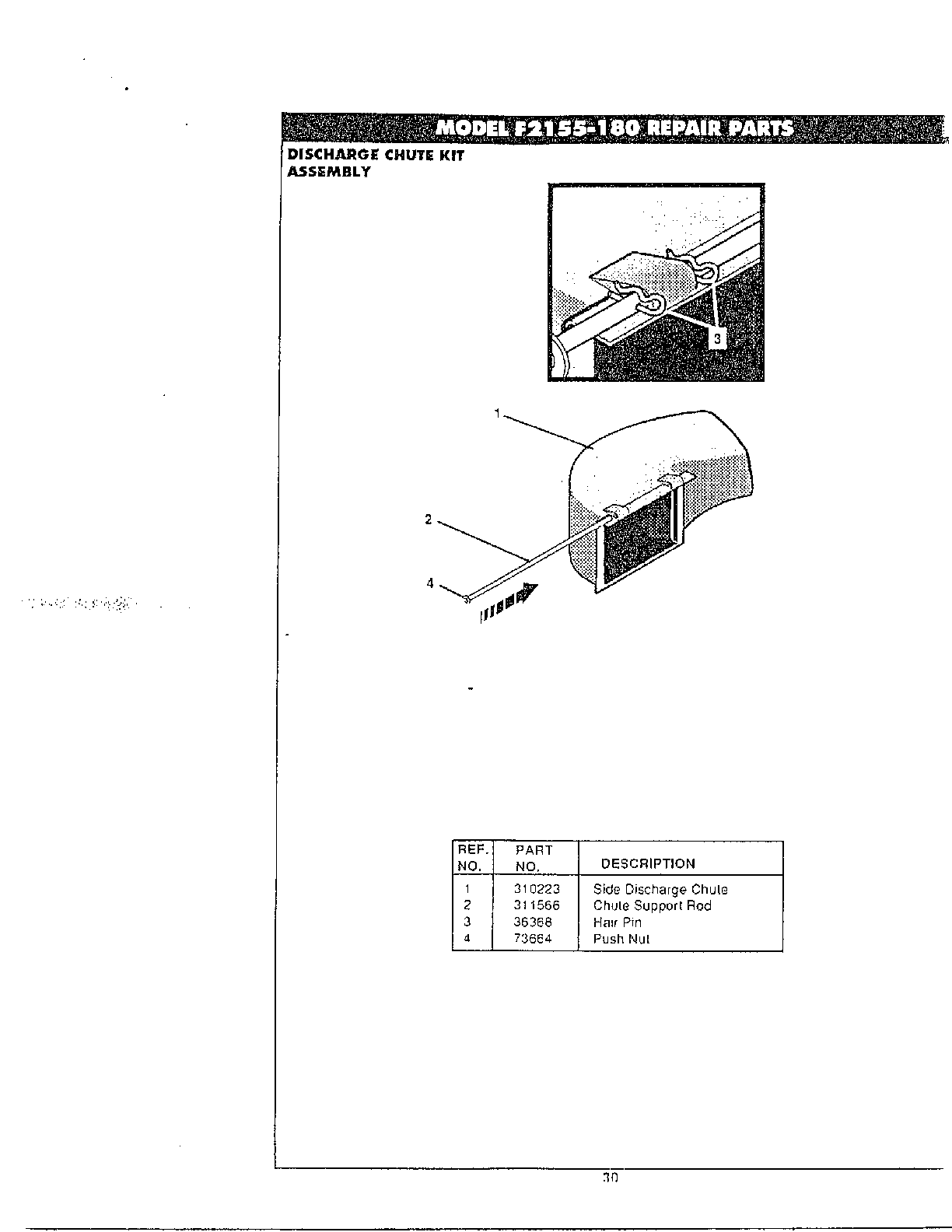 Discharge chute kit