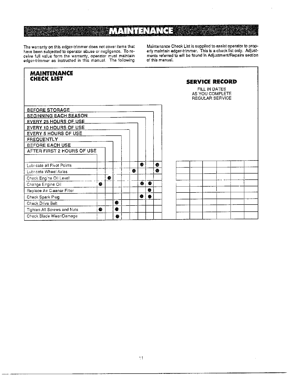 Discharge chute kit page 11