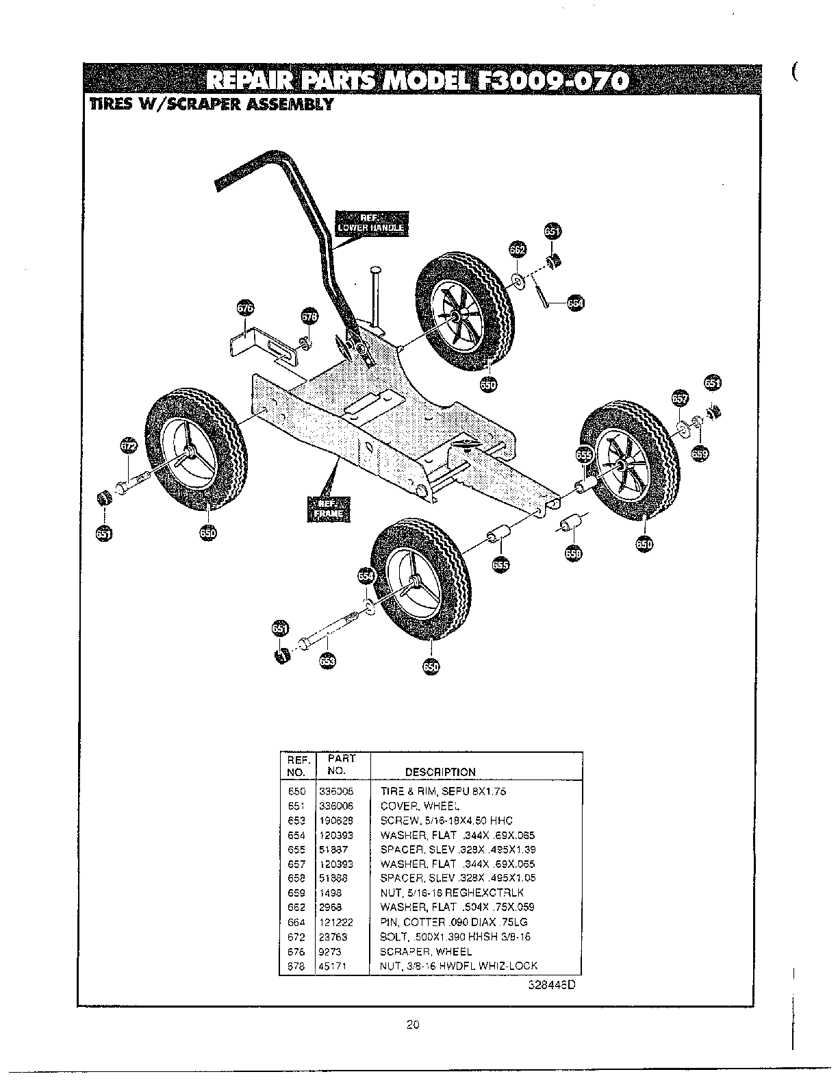 Discharge chute kit page 20