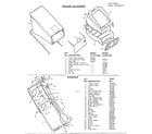Murray KM8007 grass baggers/handle diagram