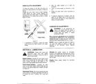 MTD SERIES 260 adjustments/lubrication diagram