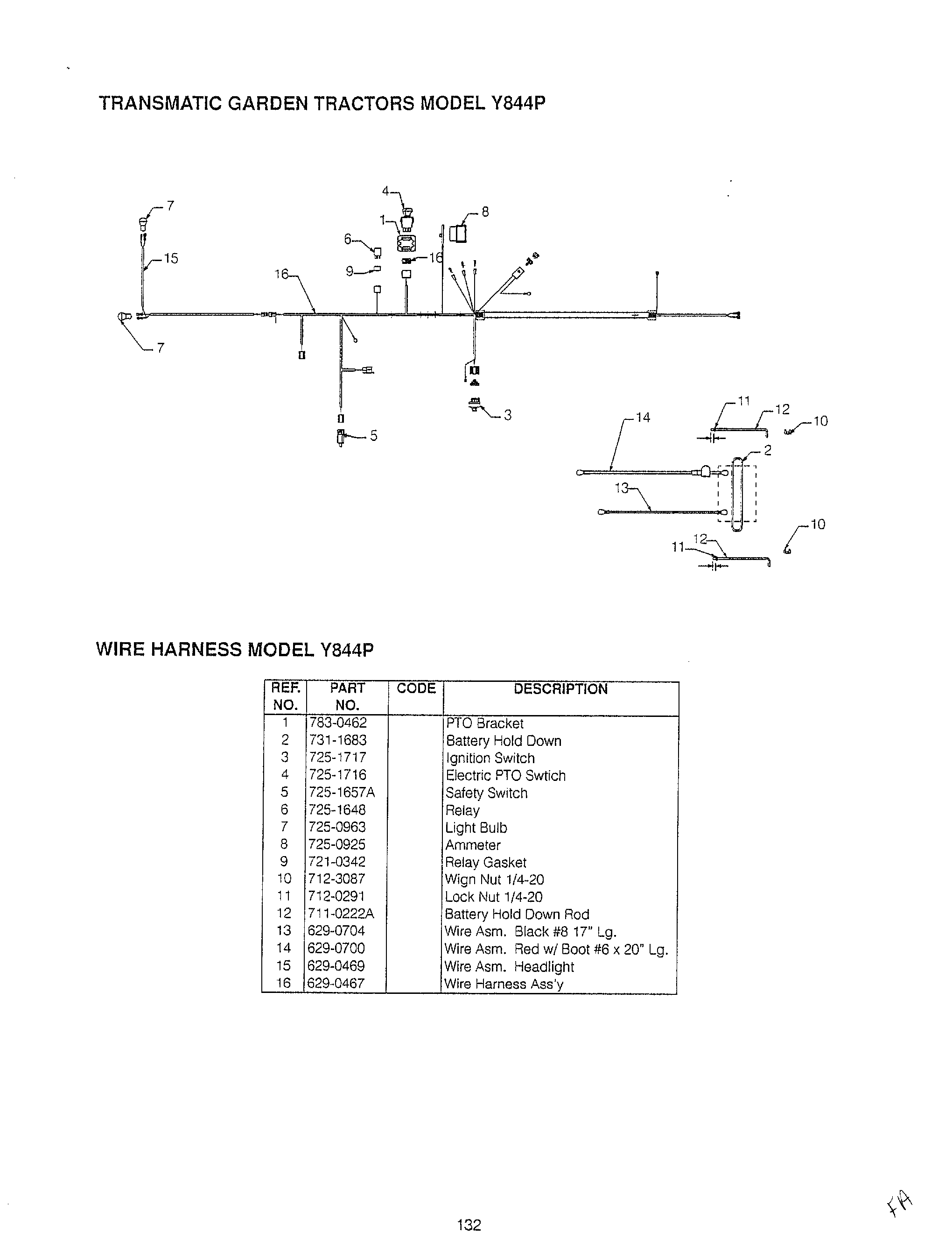 LAWN TRACTOR/WIRING Page 21