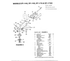 Homelite ST-285 string trimmer st-145, 155, 175, 175c diagram