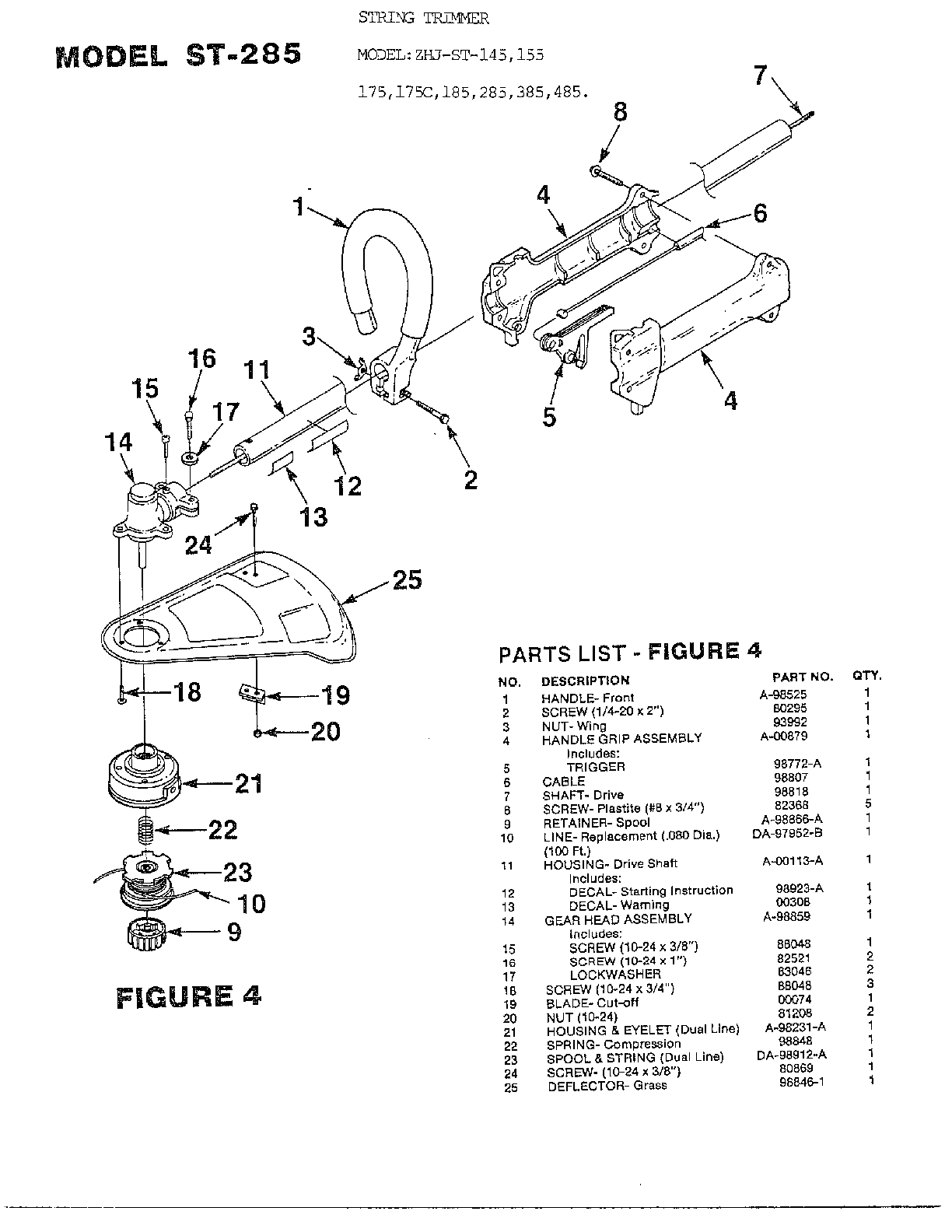 String trimmer st-285
