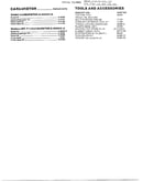 Carburetor/tools and accessories