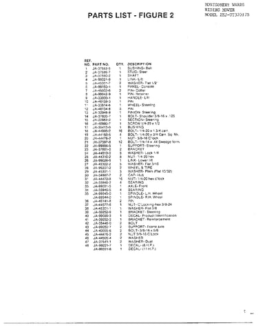 Riding mower/fig. 2 page 2