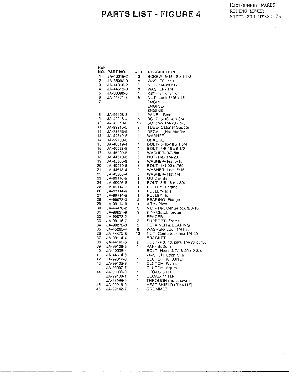 Riding mower/fig. 4 page 2