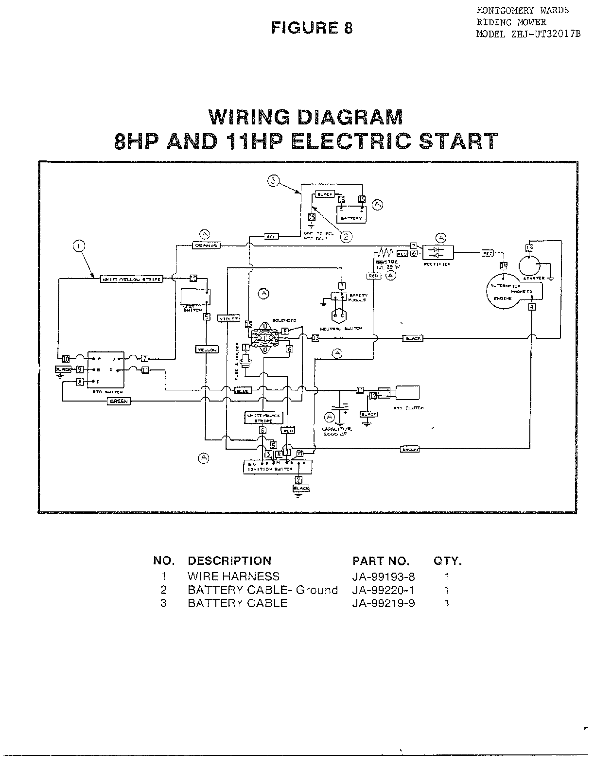 Wiring diagram/8hp,11hp elec/fig. 8
