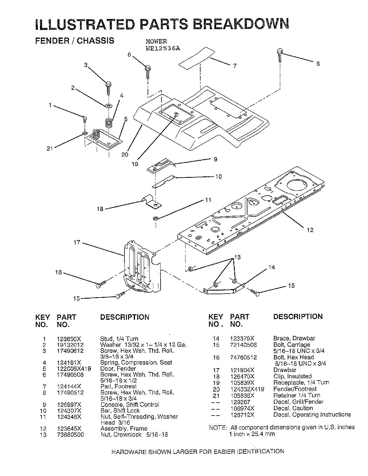Fender/chassis