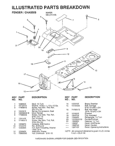 Fender/chassis