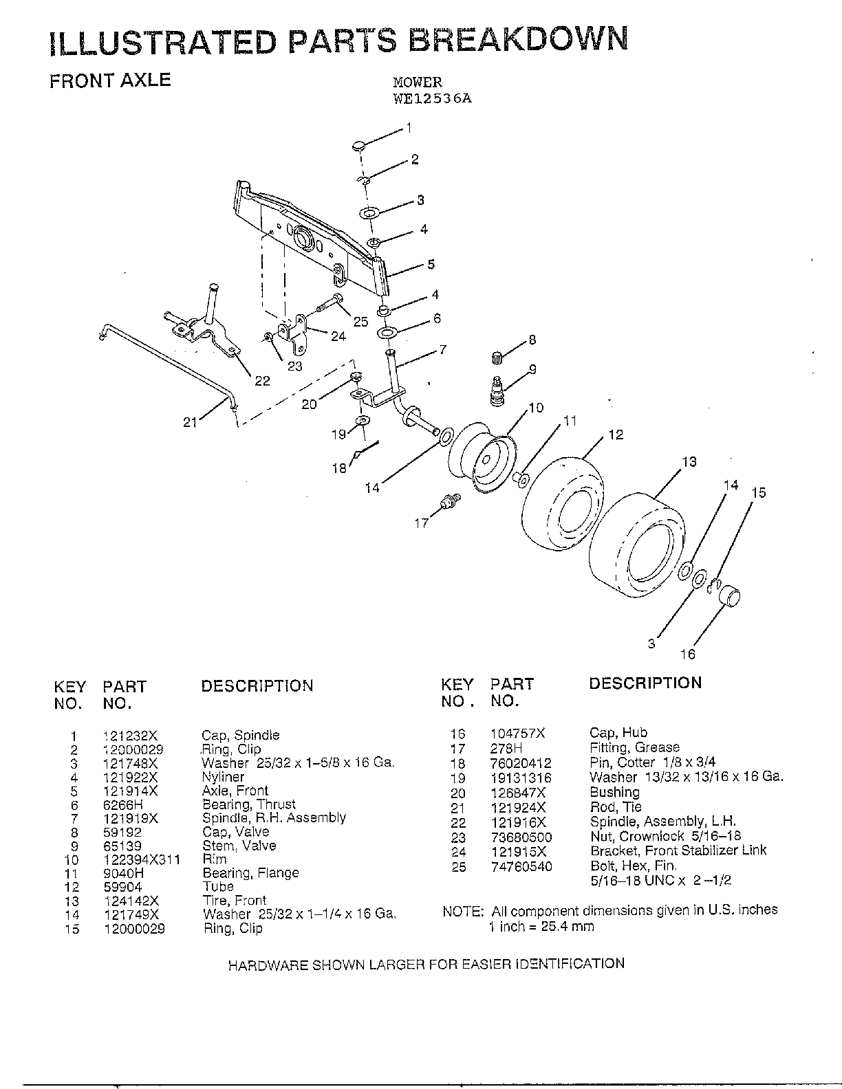 Front axle