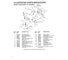 Weed Eater WE12536A brake/rear mower lift assembly diagram