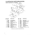 Weed Eater WE12536A brake/rear mower lift assembly diagram