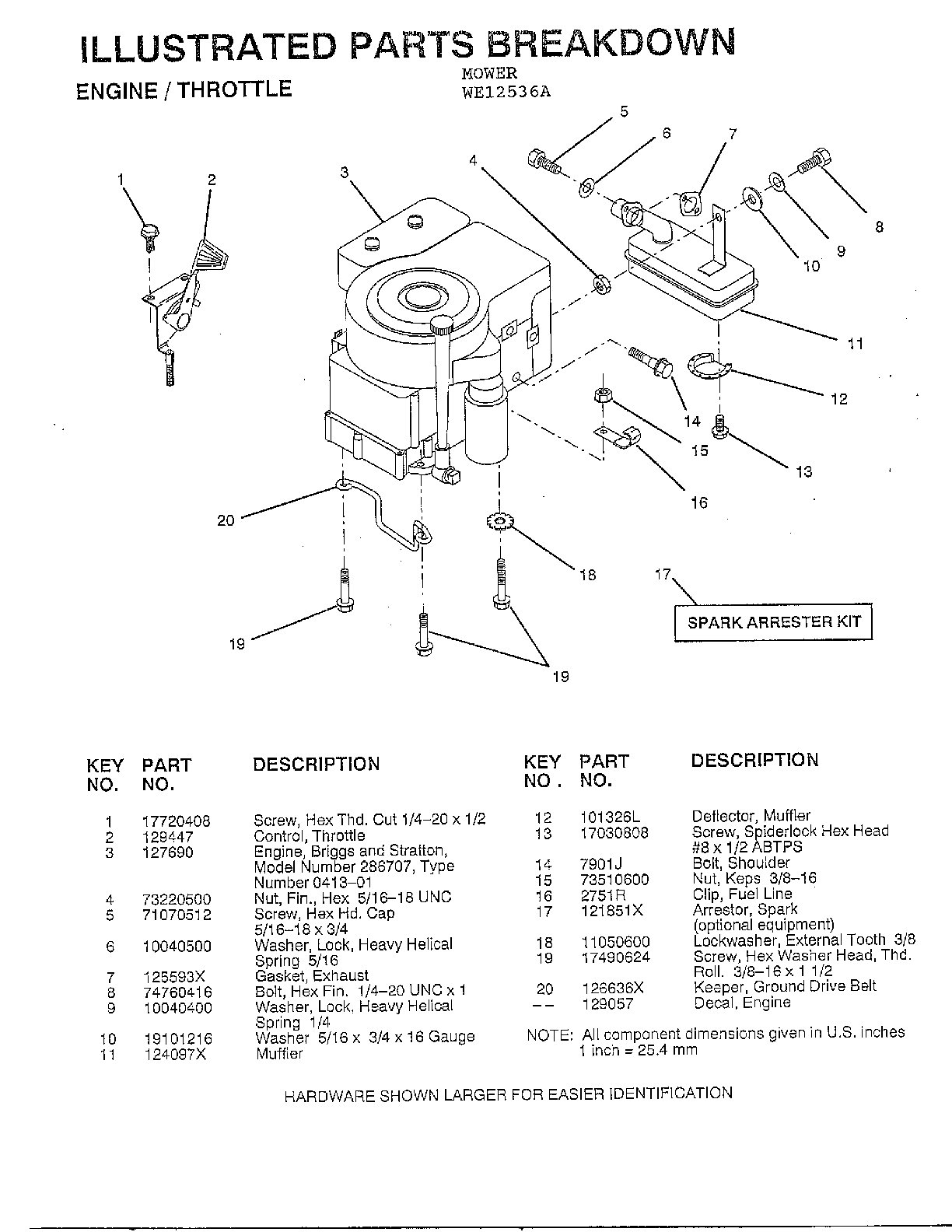 Engine/throttle