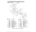 Weed Eater WE12536A mower lift lever diagram