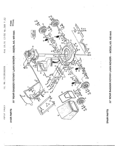 22" rotary lawn mower
