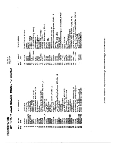 22" rotary lawn mower page 2