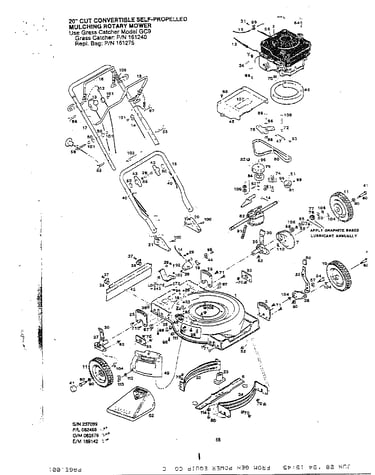 20" mulching rotary mower