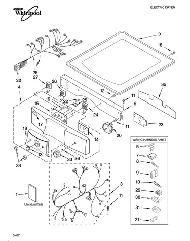 Top and console parts