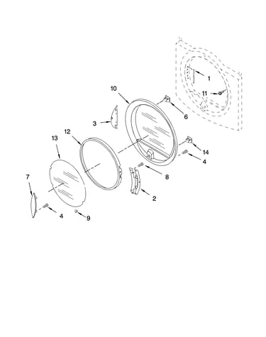 Door parts, optional parts (not included)