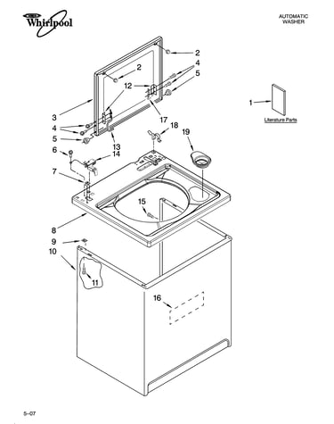 Top and cabinet parts
