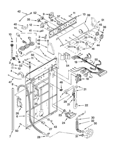Controls and rear panel parts