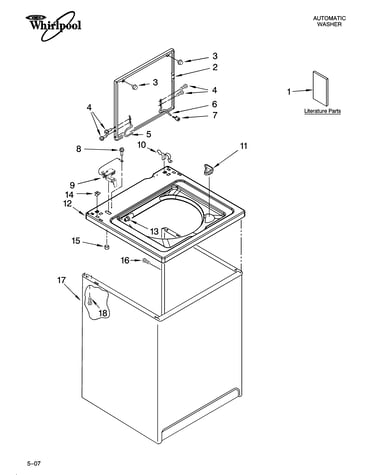 Top and cabinet parts