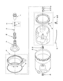 Agitator, basket and tub parts