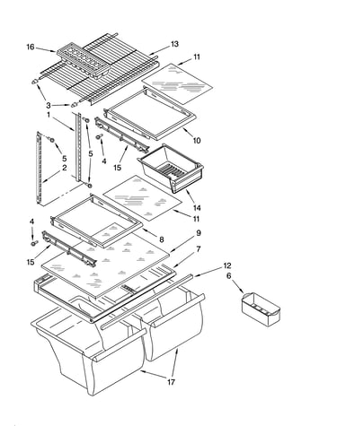 Shelf parts, optional parts