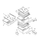 Refrigerator shelf parts