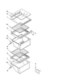Refrigerator shelf parts