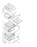 Refrigerator shelf parts