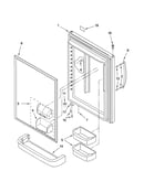 Refrigerator door parts