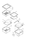 Refrigerator shelf parts