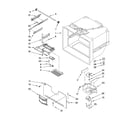 Whirlpool GX5FHTXTS00 freezer liner parts diagram