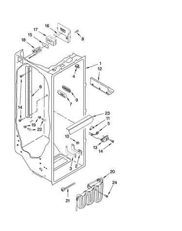 Refrigerator liner parts