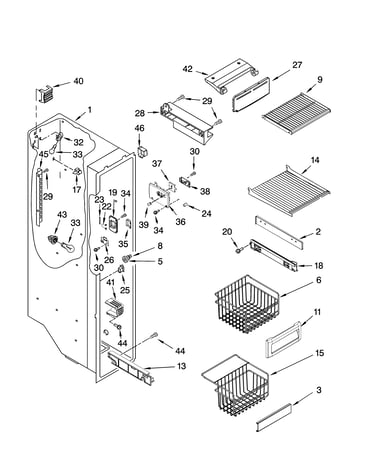 Freezer liner parts