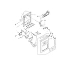 KitchenAid KSRP22FSSS02 dispenser front parts diagram