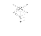 KitchenAid KUDC03FTSS0 lower washarm and strainer parts diagram