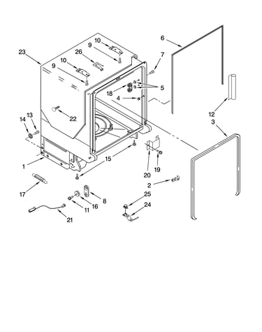 Tub and frame parts